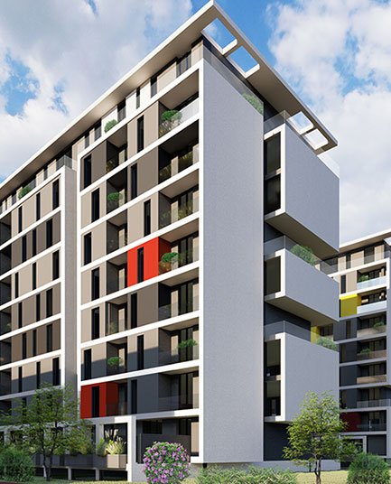 OKAZION Tirane, shitet apartament 2+1 Kati 6, 93 m² 79.518 Euro (kompleksi Univers City)