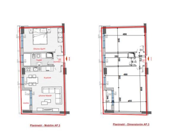 Tirane, shitet apartament 1+1 Kati 6, 72 m² 92.950 Euro (Jordan Misja)