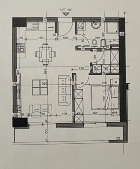 Tirane, shitet apartament 1+1 Kati 9, 71 m² 75.000 Euro (Perball Spitalit Amerikan 3)