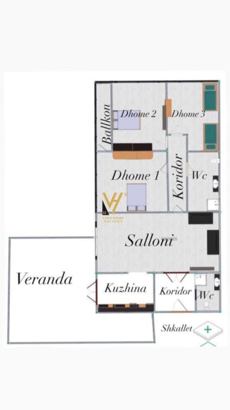 Tirane, jepet me qera apartament 2+1+A+BLK Kati 4, 150 m² 1.600 Euro (blloku)