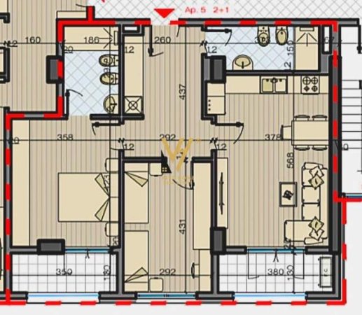 Tirane, shitet apartament 2+1+A+BLK Kati 3, 111 m² 165.000 Euro (bulevardi i ri)
