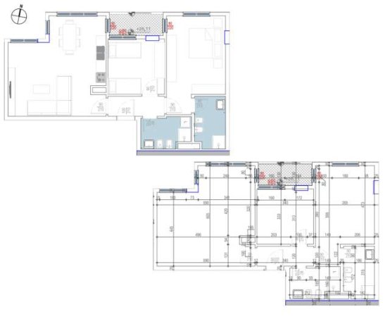 Tirane, shitet apartament 2+1 Kati 8, 117 m² 176.000 Euro (Zogu i Zi)