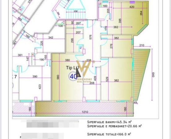 Tirane, shitet apartament 2+1+A+BLK Kati 7, 116 m² 157.700 Euro (yzberisht)
