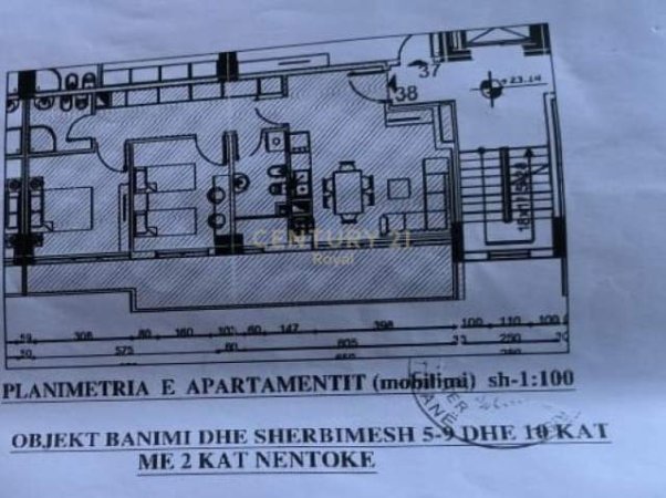 Tirane, shitet apartament 2+1+BLK Kati 5, 100 m² 140.000 Euro