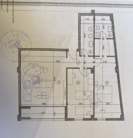 Tirane, shitet apartament 2+1 Kati 3, 116 m² 104.400 Euro (Burgu i Grave)