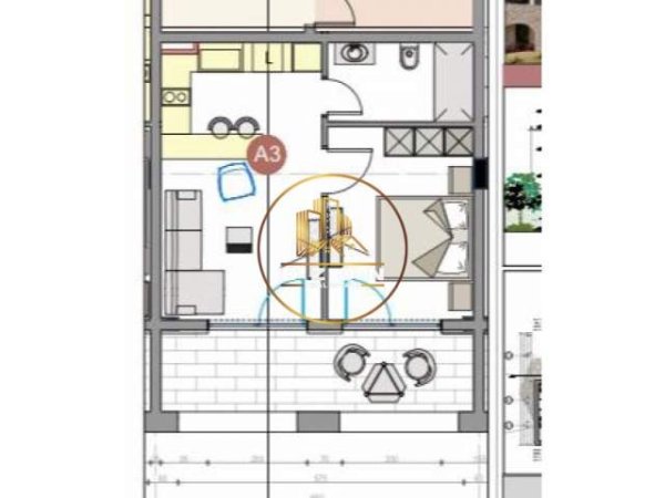Dhermi, shitet apartament 1+1+A+BLK Kati 0, 60 m² 2.100 Euro/m2 (DRIMADHE)