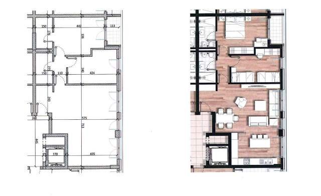 Tirane, shitet apartament 2+1+BLK Kati 4, 104 m² 135.044 Euro (Don Bosko)