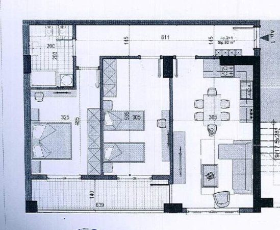 Tirane, shitet apartament 2+1+BLK Kati 5, 104 m² 65.520 Euro (Kamez)