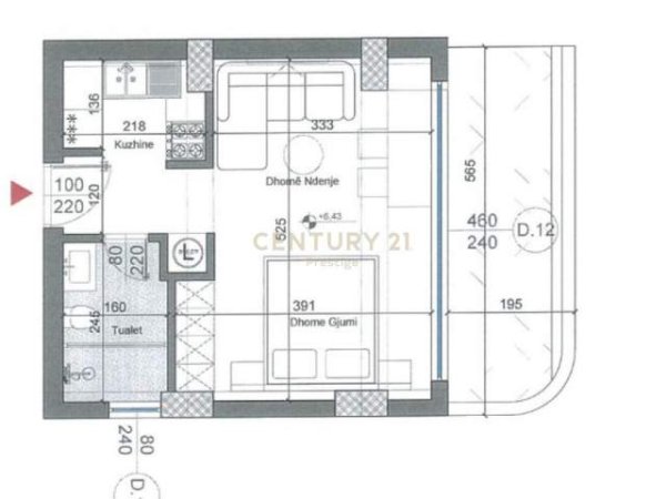 Durres, shitet apartament 1+1 Kati 1, 45 m² 79.000 Euro (Hamallaj)