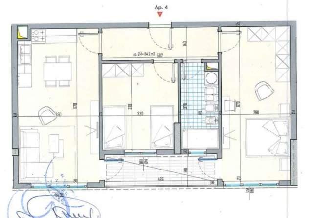 Tirane, shitet apartament 2+1+BLK Kati 1, 97 m² 65.647 Euro (QTU)