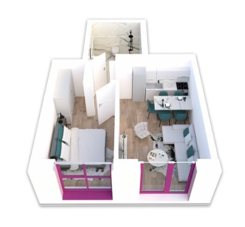 Tirane, shes apartament 1+1 Kati 1, 46 m² 46.000 Euro (Rruga Pasho Hysa)