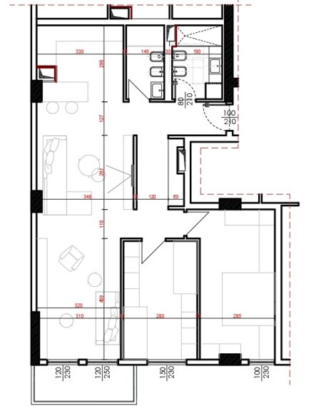 Tirane, shitet apartament 2+1+BLK Kati 10, 110 m² 121.000 Euro (Fusha e aviacionit)
