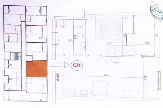 Shengjin, shitet apartament 1+1+A+BLK 66 m²
