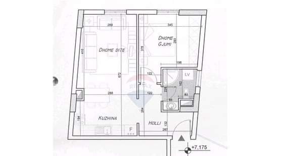 Tirane, shitet apartament 1+1+A Kati 3, 50 m² Te selvia ne Qender