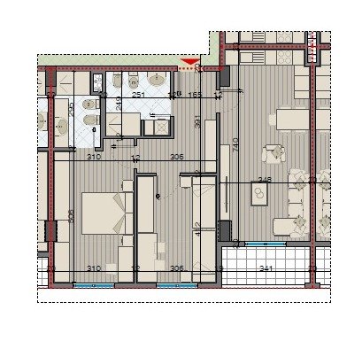 Tirane, shitet apartament 2+1+BLK Kati 8, 102 m² 91.593 Euro (Astir)