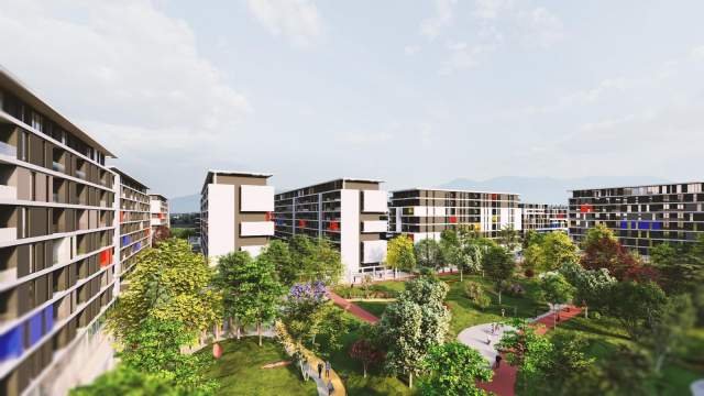 Tirane, shes apartament 2+1+BLK Kati 7, 90 m² 64.000 Euro (Univers City, QTU)