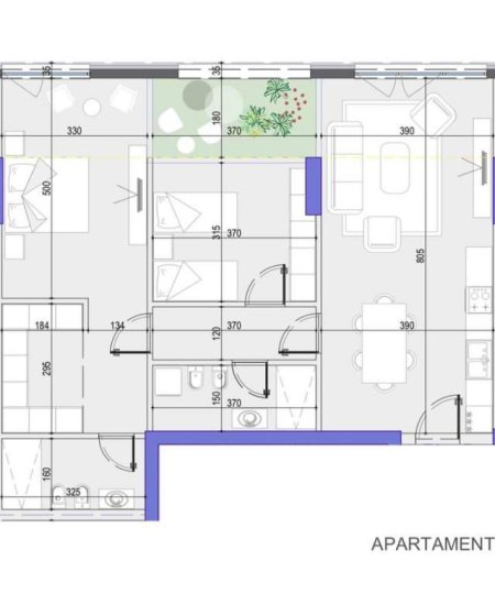 Tirane, shes apartament 2+1+BLK Kati 8, 125 m² 206.745 Euro (komuna Parisit)