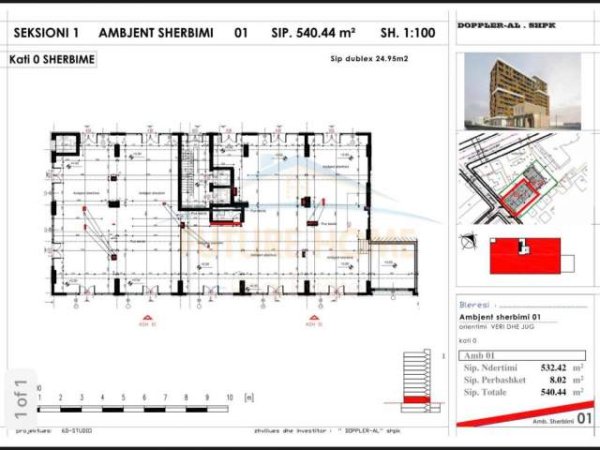 Tirane, shitet ambjent biznesi Kati 0, 540 m² 1.350.000 Euro (UNAZA E RE)