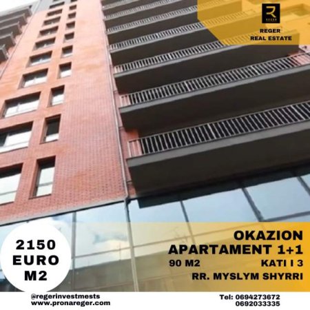 Tirane, shitet apartament Kati 3, 90 m² 193.500 Euro (Rr. Myslym Shyri)