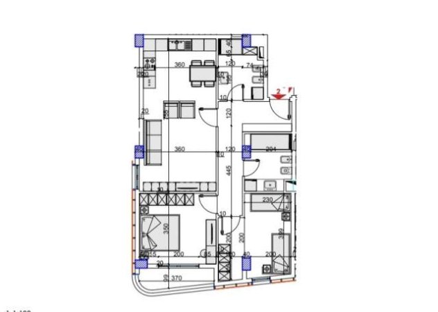 Tirane, shitet apartament 2+1+BLK Kati 1, 1.074 m² 1.250 Euro/m2 (Teodor Keko)