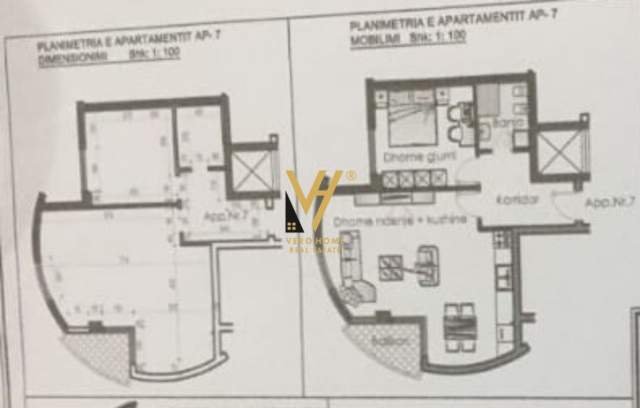 Tirane, shitet apartament 1+1 Kati 2, 82 m² 73.800 Euro (FRESKU)