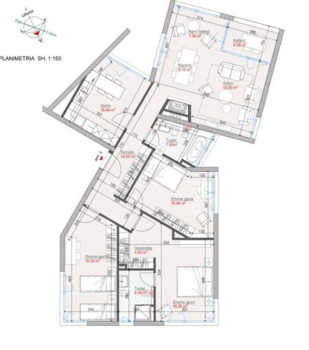 Tirane, shes apartament 3+1+A+BLK Kati 3, 162 m² 470.000 Euro (Green Valley)