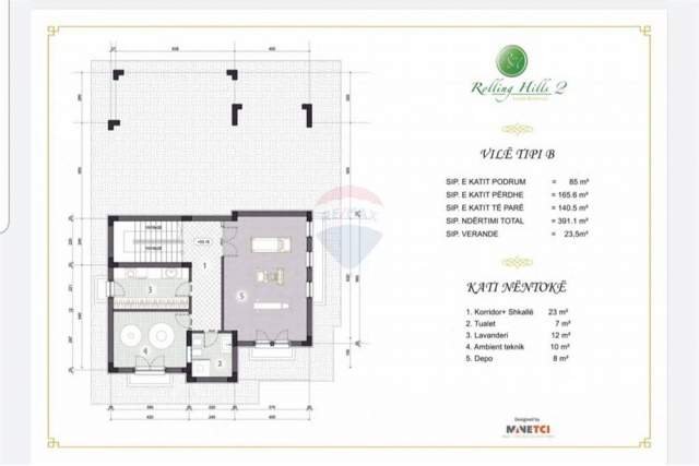 Tirane, shitet Vile 2 Katshe Kati 0, 392 m² 967.573 Euro (Lunder)