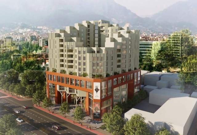 Tirane, shes apartament 1+1 72 m² 1.300 Euro/m2 (Prane Zogut te Zi, buze rruges Dritan Hoxha)
