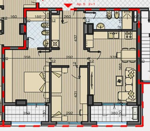 Okazion...Tirane, shitet apartament 2+1+2 Kati 2, 111 m² 160.000 euro  (Bulevardi i Ri)