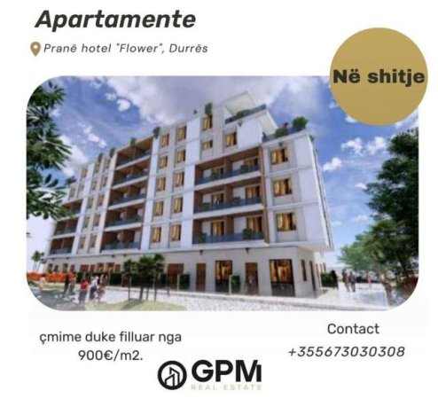 Durres, shitet apartament 1+1 Kati 1, 77.8 m² 900 Euro/m2
