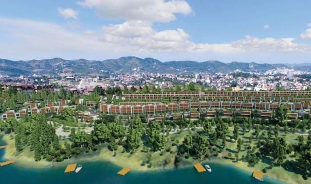 Tirane, shitet Vile 237 m² 400.000 Euro (Swan Lake Residence)