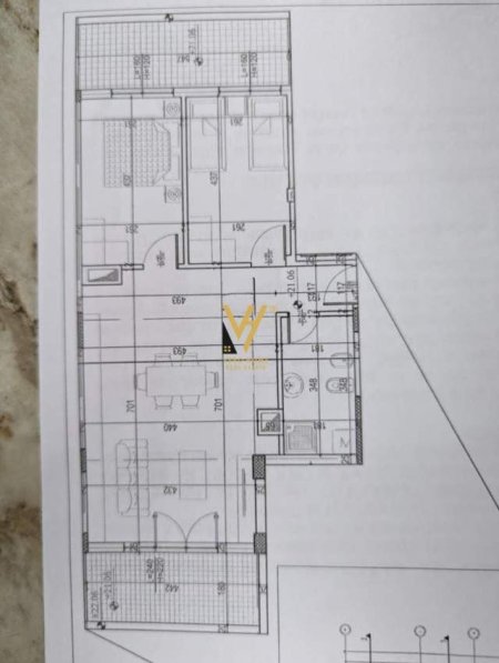 Tirane, shitet apartament 2+1 Kati 7, 104 m² 180.000 Euro (PAZARI I RI)