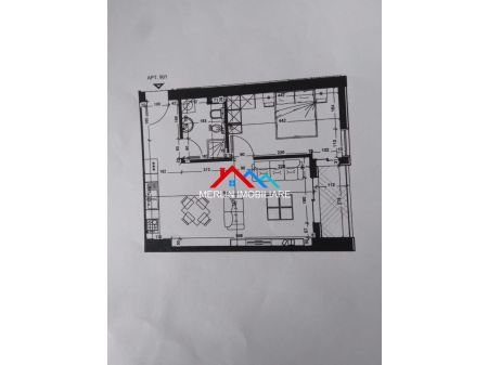 Tirane, ofert apartament 1+1 Kati 9, 65 m² 82.000 Euro (MISTO MAME)