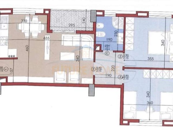 Tirane, shitet apartament Kati 4, 95 m² 142.600 Euro (21 DHJETORI)