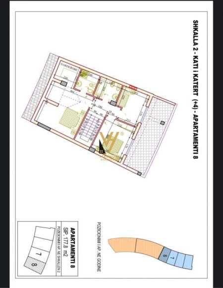 Tirane, shitet apartament 3+1+BLK Kati 3, 177 m² 309.000 Euro (kopshti botanik)
