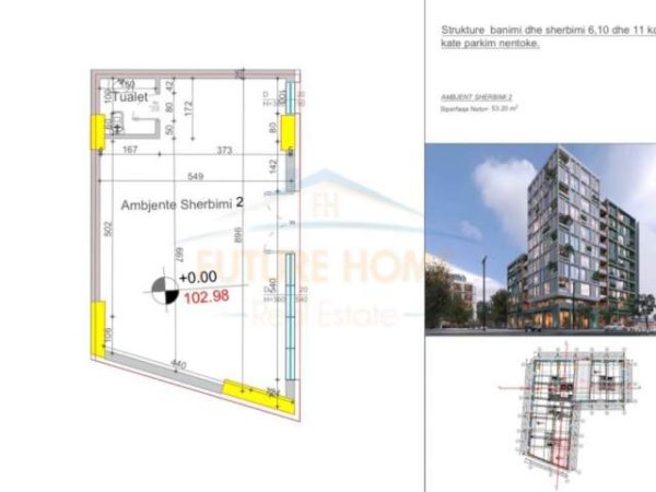 Tirane, shitet ambjent biznesi Kati 0, 53 m² 133.000 Euro (STACIONI I TRENIT)