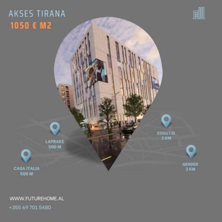 Tirane, shitet apartament 1+1 Kati 2, 64 m² 1.050 Euro/m2 (ISH DOGANA)
