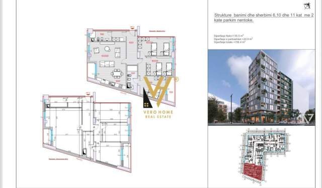 Tirane, shitet apartament 3+1 Kati 1, 156 m² 215.000 Euro (STACIONI I TRENIT)
