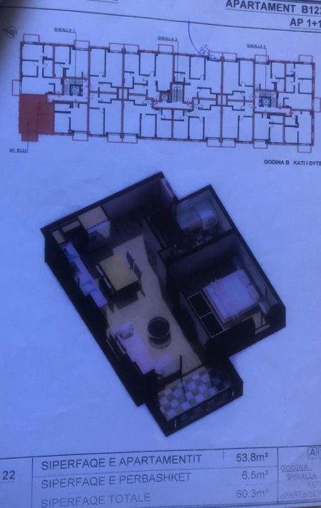 Tirane, shitet apartament Kati 3, 70 m² 75.000 Euro (Rr. 5 Maji)