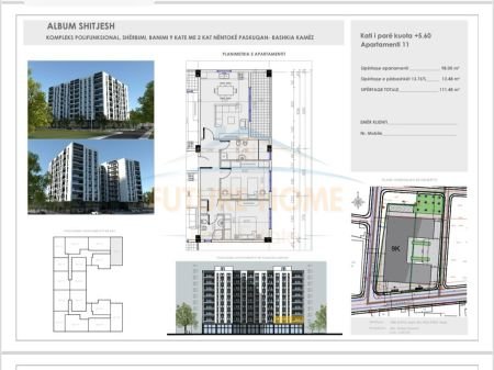 Tirane, shitet apartament 2+1 Kati 1, 111 m² 111.500 Euro (paskuqan)