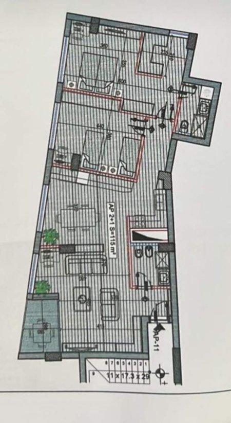 Tirane, shes apartament 2+1+BLK Kati 3, 131 m² 465.000 Euro (Rr. Faik Konica (Air Albania - Lion Park))