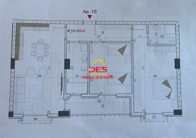 Tirane, shitet apartament 2+1+BLK Kati 1, 112 m² 84.200 Euro (roma)