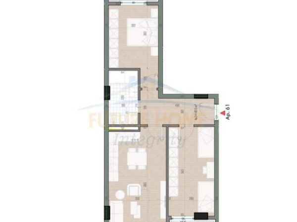 Tirane, shitet apartament 2+1+BLK Kati 8, 97 m² 77.680 Euro (Kompleksi Univers City)