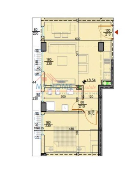 Tirane, shitet apartament 2+1+BLK Kati 3, 80 m² 1.400 Euro (Sheshi Shqiponja)