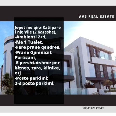 Shqiperi, jepet me qera zyre Kati 0, 80 m² 1.000 Euro (Prane Gjimnazit Partizani.)