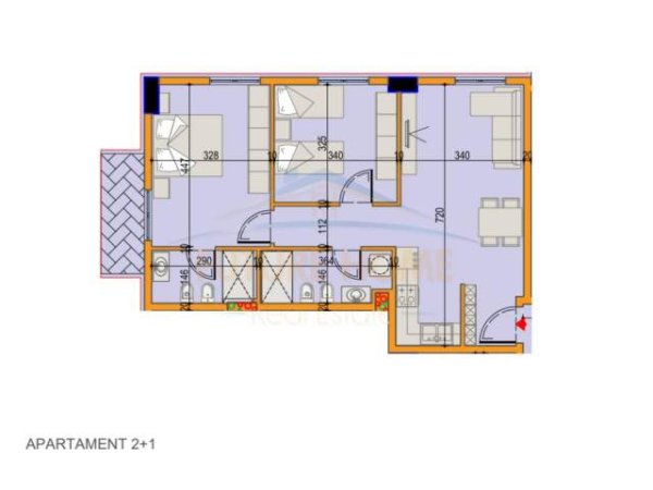 Tirane, shitet apartament 2+1 Kati 5, 93 m² 117.000 Euro (Rruga Jordan Misja)