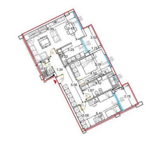 Tirane, shitet apartament 2+1+BLK Kati 2, 126 m² 126.500 Euro (Fresku)