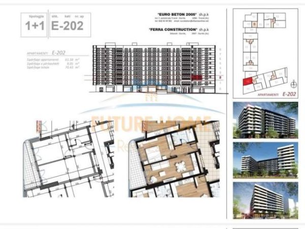Tirane, shitet apartament Kati 2, 70 m² 101.000 Euro (DON BOSKO)