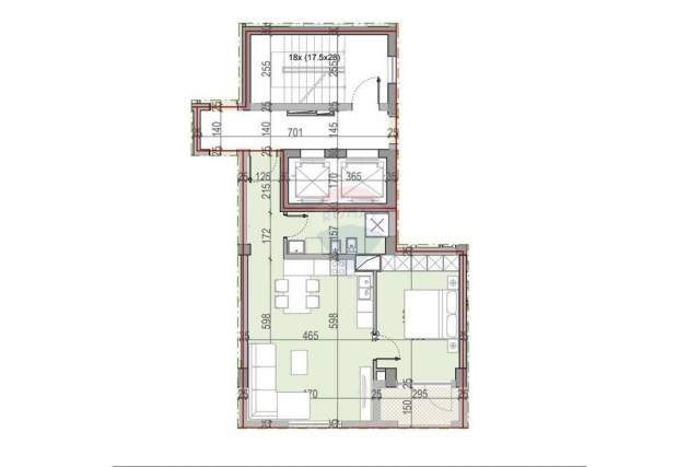 Tirane, shitet apartament 1+1+A+BLK Kati 5, 75 m² 94.000 Euro