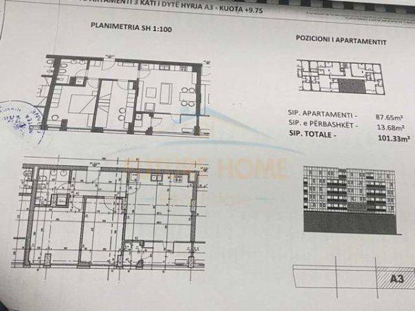 Tirane, Shitet apartament 2+1 Kati 2, 101 m² 139.000 Euro (Bulevardi i Ri)